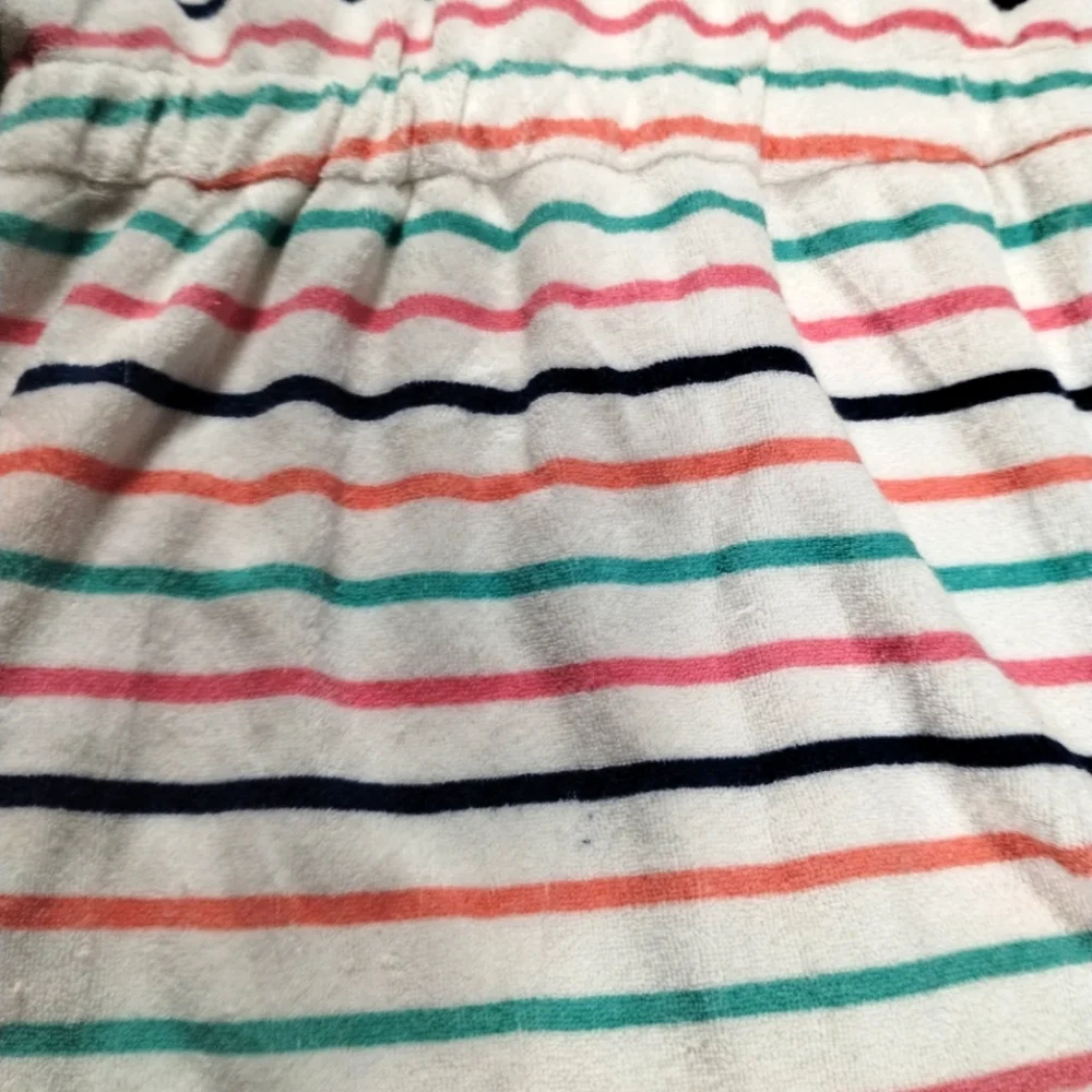 Carter's Girls Hooded Cover-Up Zip Up Striped Colorful Size 5T - Picture 9 of 16